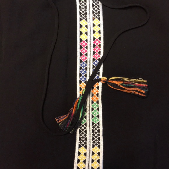 SOLD Joan  Vass New York Embroidered  Mini Dress - Picture 3 of 5